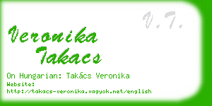 veronika takacs business card